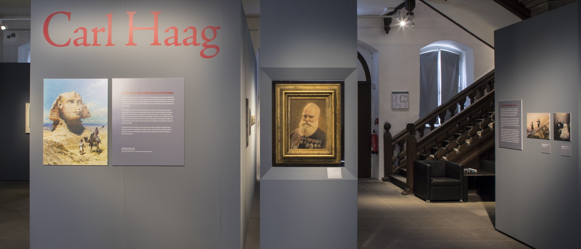 Blick in die Ausstellung &quot;Carl Haag&quot;