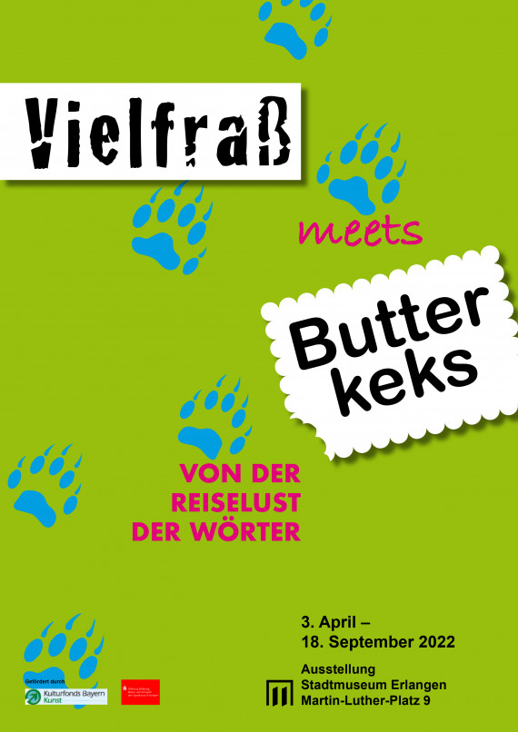 Ausstellungsplakat Vielfraß meets Butterkeks